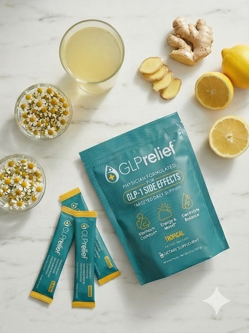 Physician Formulated - Daily GLP-1 Support System - 30 On-the-Go Stick Packs